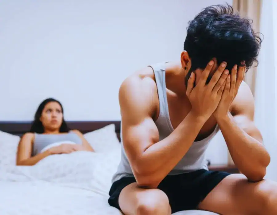 Image of upset man in need of erectile dysfunction treatment Brighton and Hove