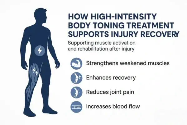 Body toning treatment Brighton and Hove to assist in injury repair.