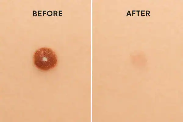 Before and after results of Dermatofibroma Removal Treatment Brighton and Hove