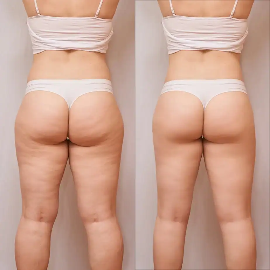Before & After inner thighs toning treatment Brighton and Hove results