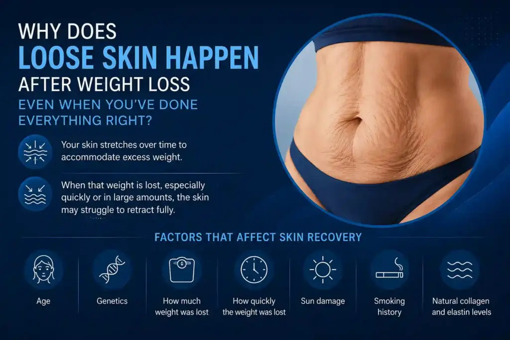 Why Does Loose Skin Happen After Weight Loss Even When You’ve Done Everything Right Brighton and Hove?